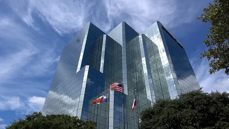 Exterior view of the San Antonio Coworking Space, SA Cowork, at the Stewart Title Building off of I-10 and 410